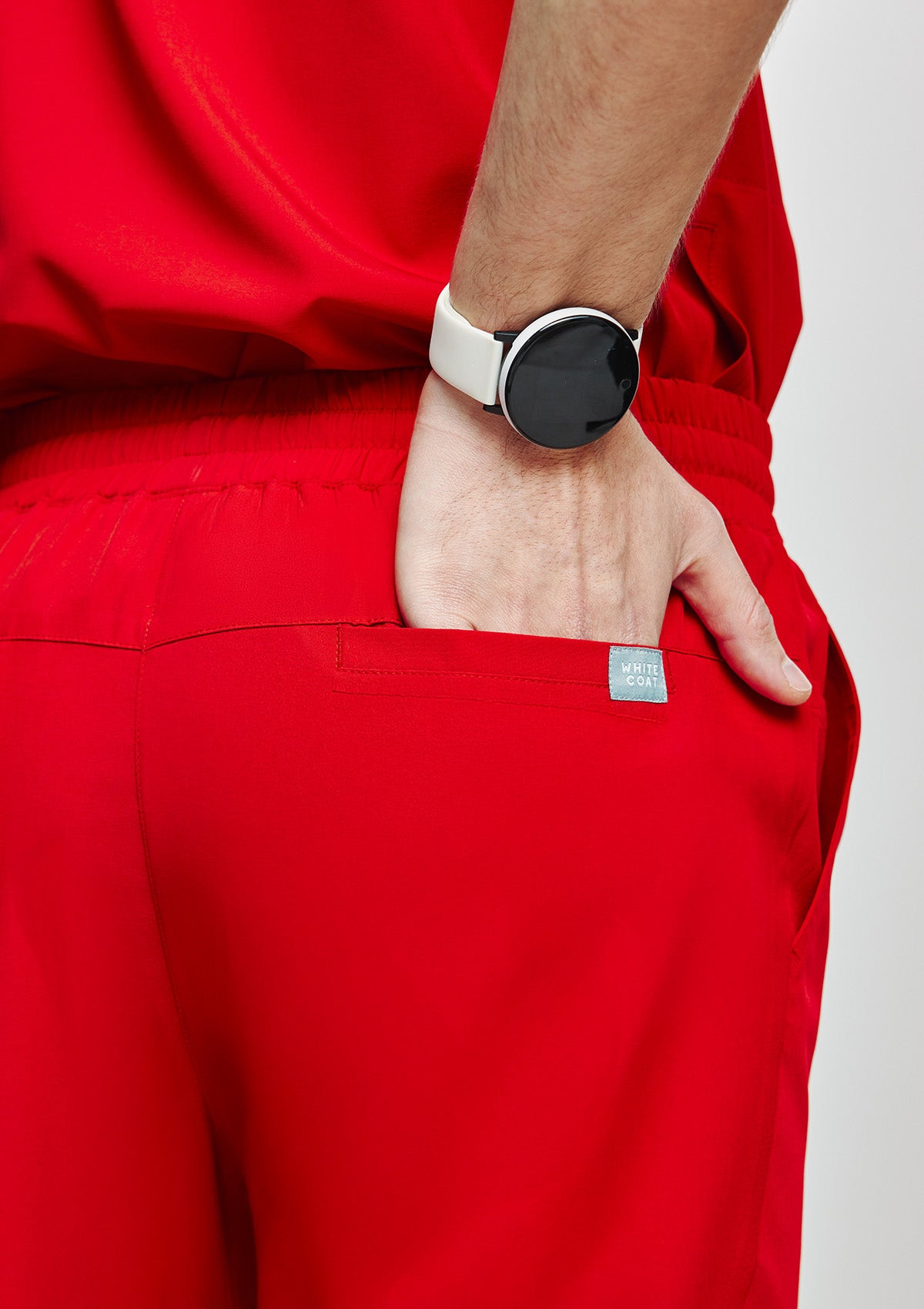 Straight Cut MoveTech® Scrub Pants - Men / Cherry Pop