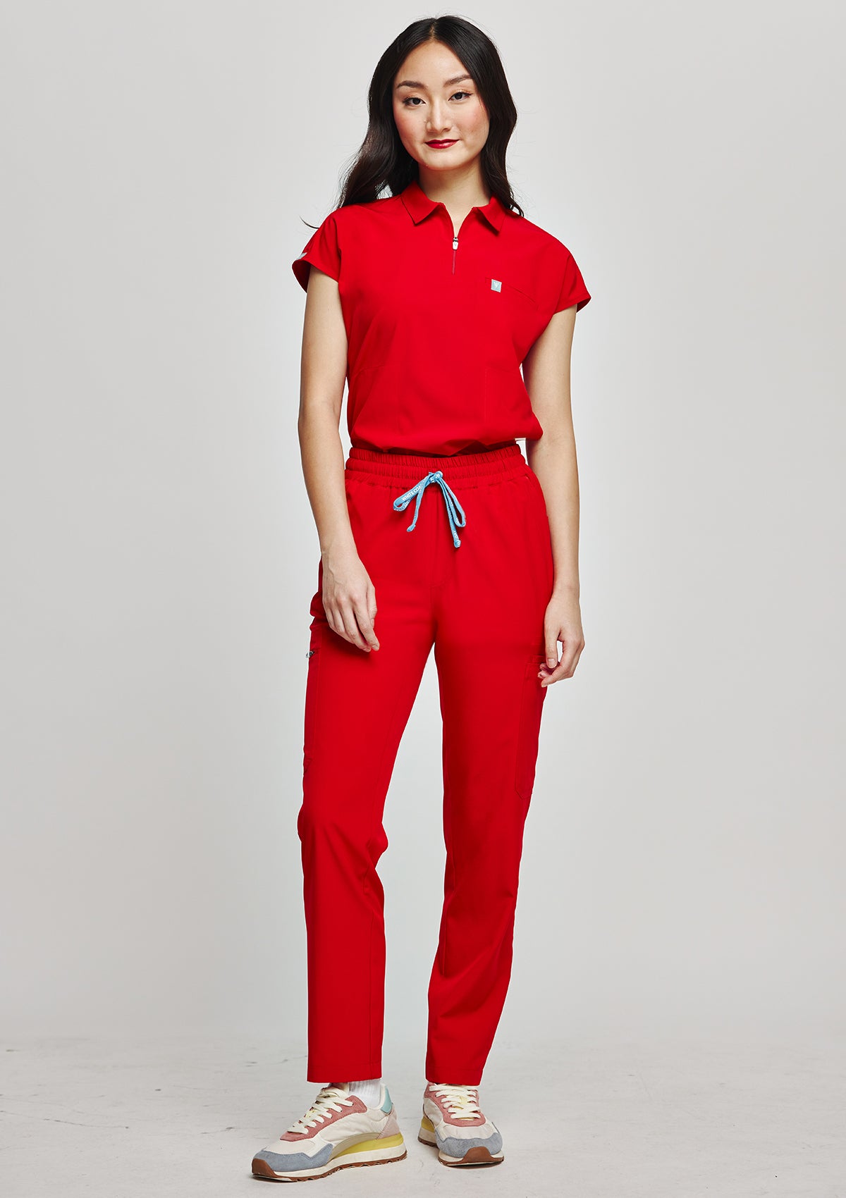 Tapered MoveTech® Scrub Pants - Women / Cherry Pop