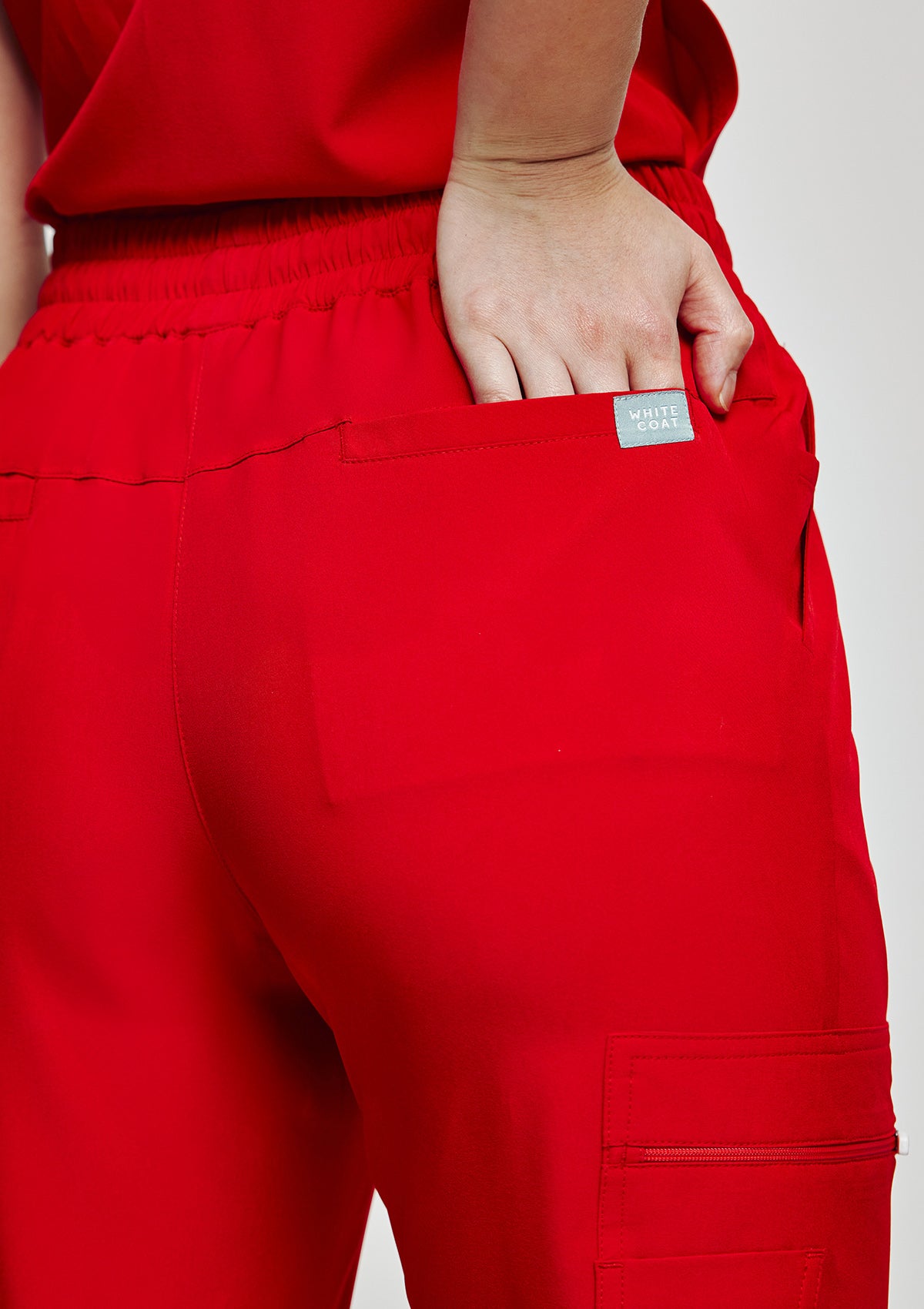 Tapered MoveTech® Scrub Pants - Women / Cherry Pop