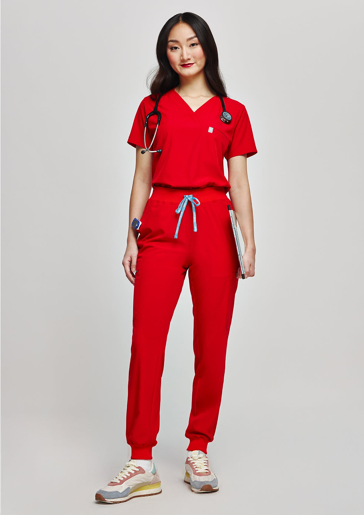 Jogger MoveTech® Scrub Pants - Women / Cherry Pop