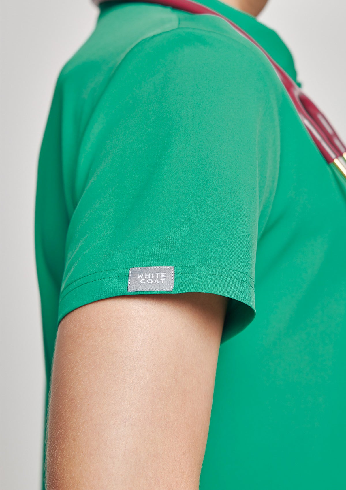 Zip-Up Polo MoveTech® Scrub Top - Men / Cactus