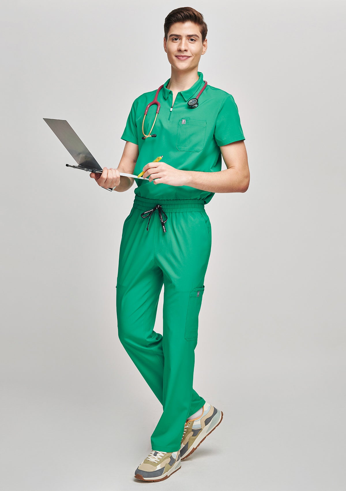 Straight Cut MoveTech® Scrub Pants - Men / Cactus