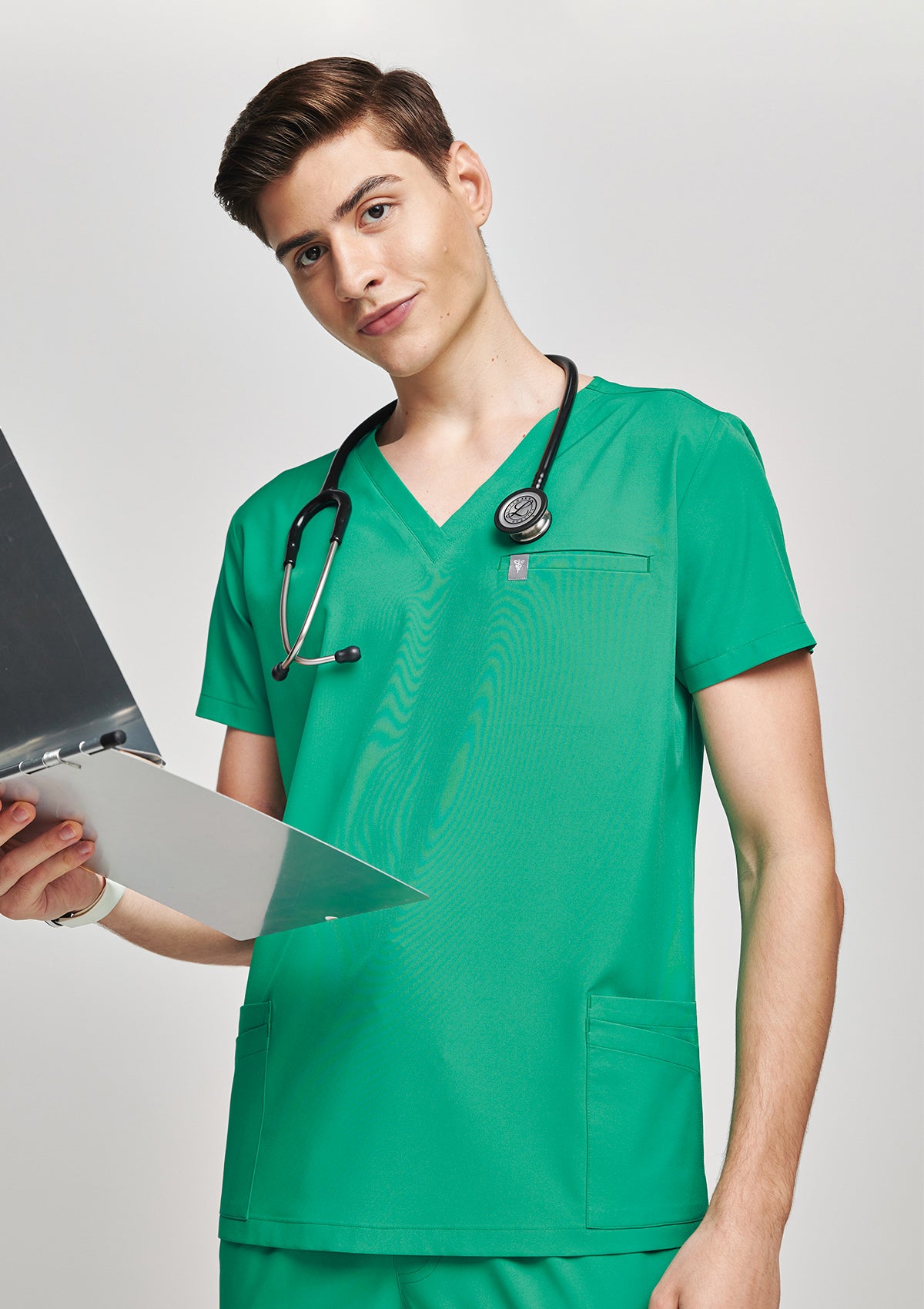 5-Pocket MoveTech® Scrub Top - Men / Cactus