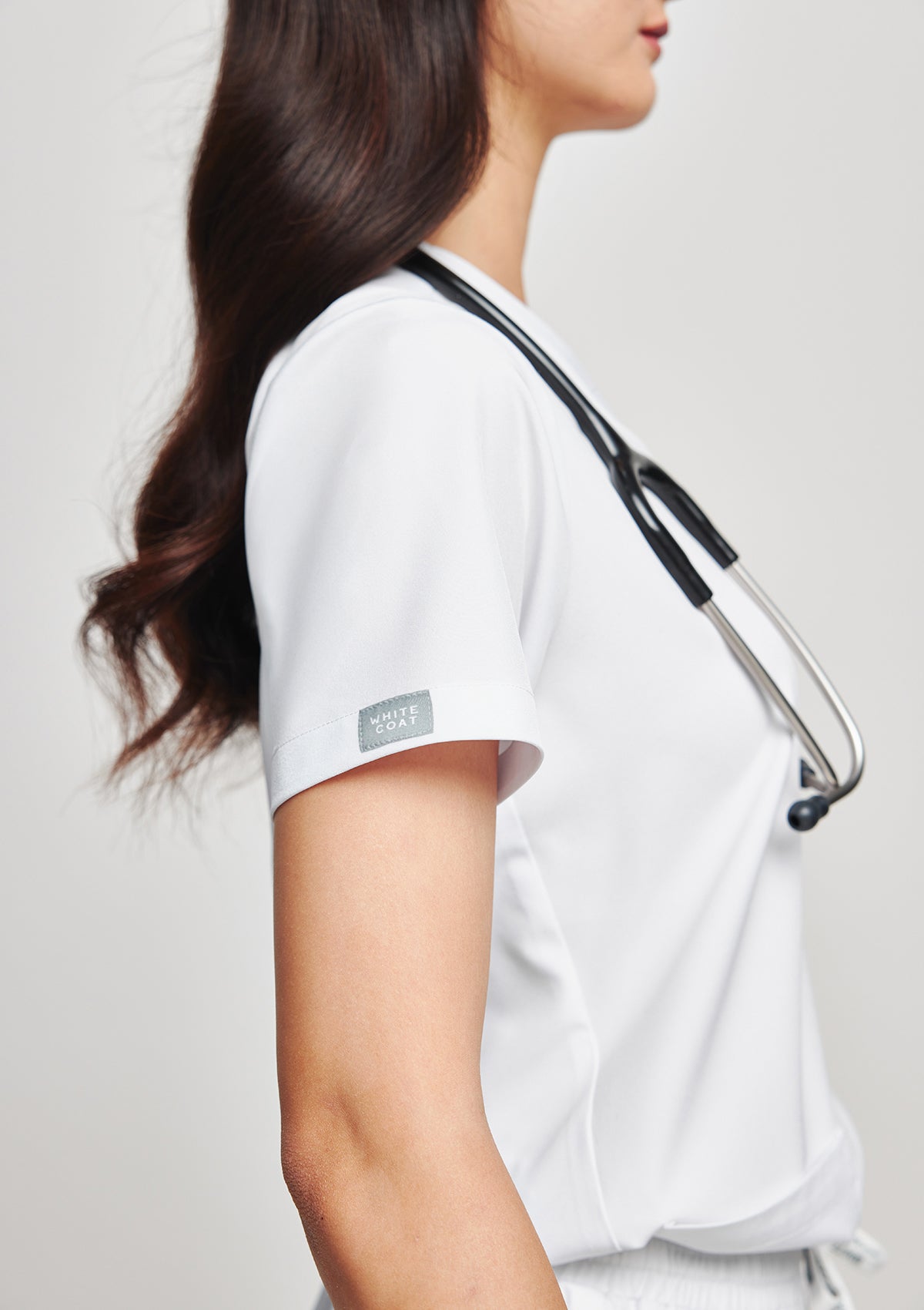 3-Pocket MoveTech® Scrub Top - Women / Industrial White