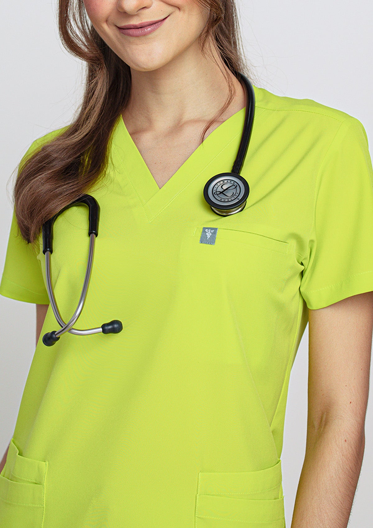 5-Pocket MoveTech® Scrub Top - Women / Atomic Yellow
