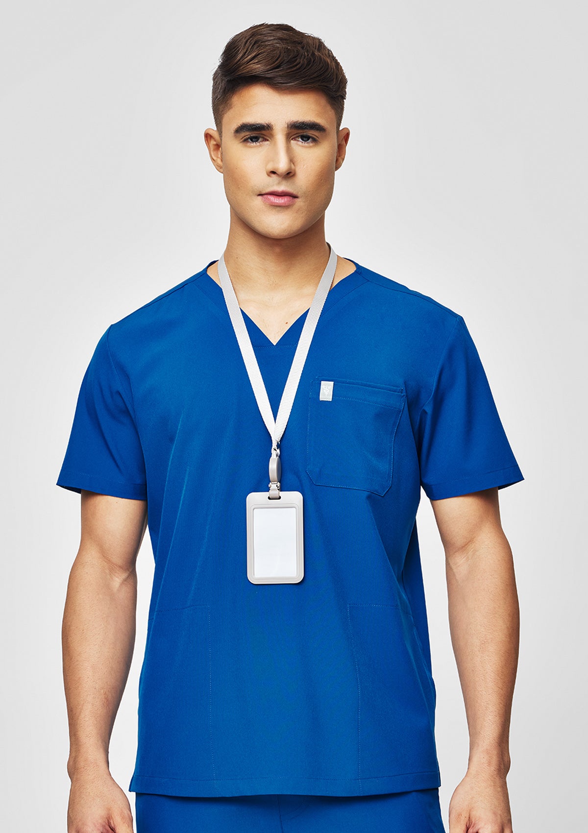 4-Pocket MoveTech® Scrub Top - Men / Cobalt Blue