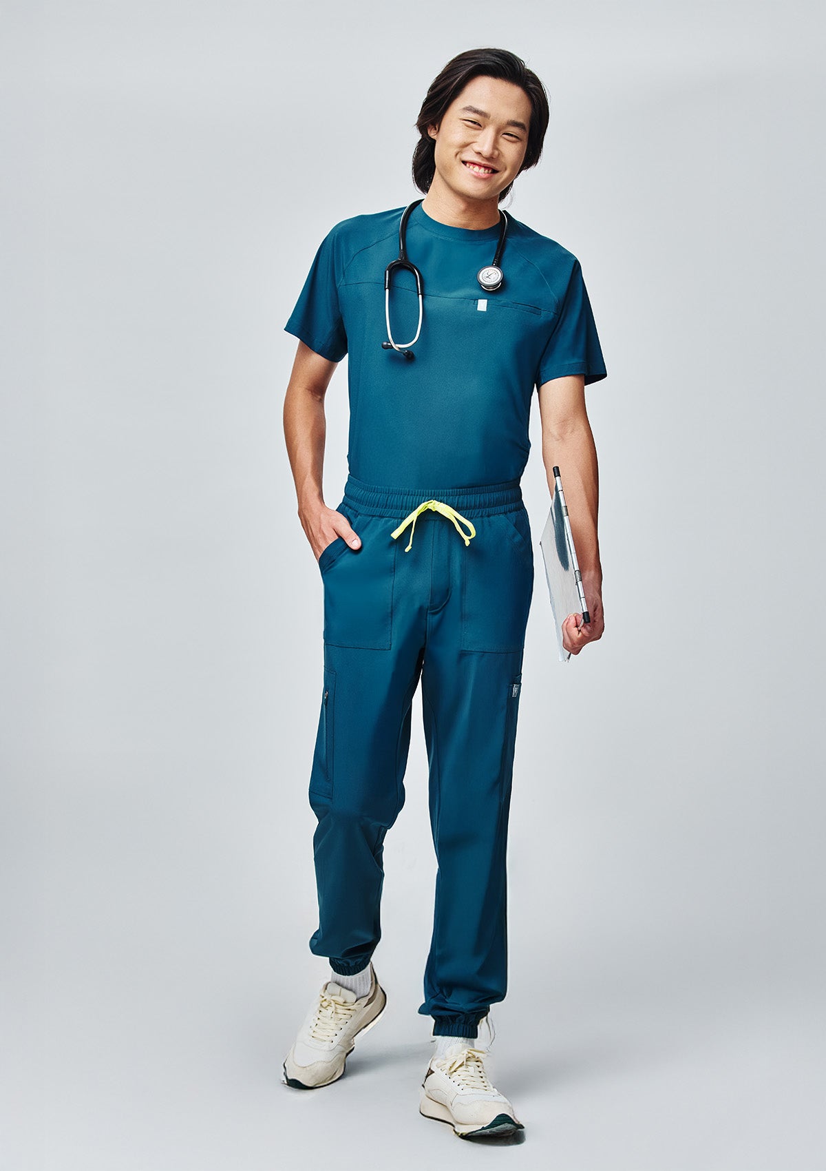 Regular Waistband Jogger MoveTech® Scrub Pants Core+ - Men / Pacific Tide