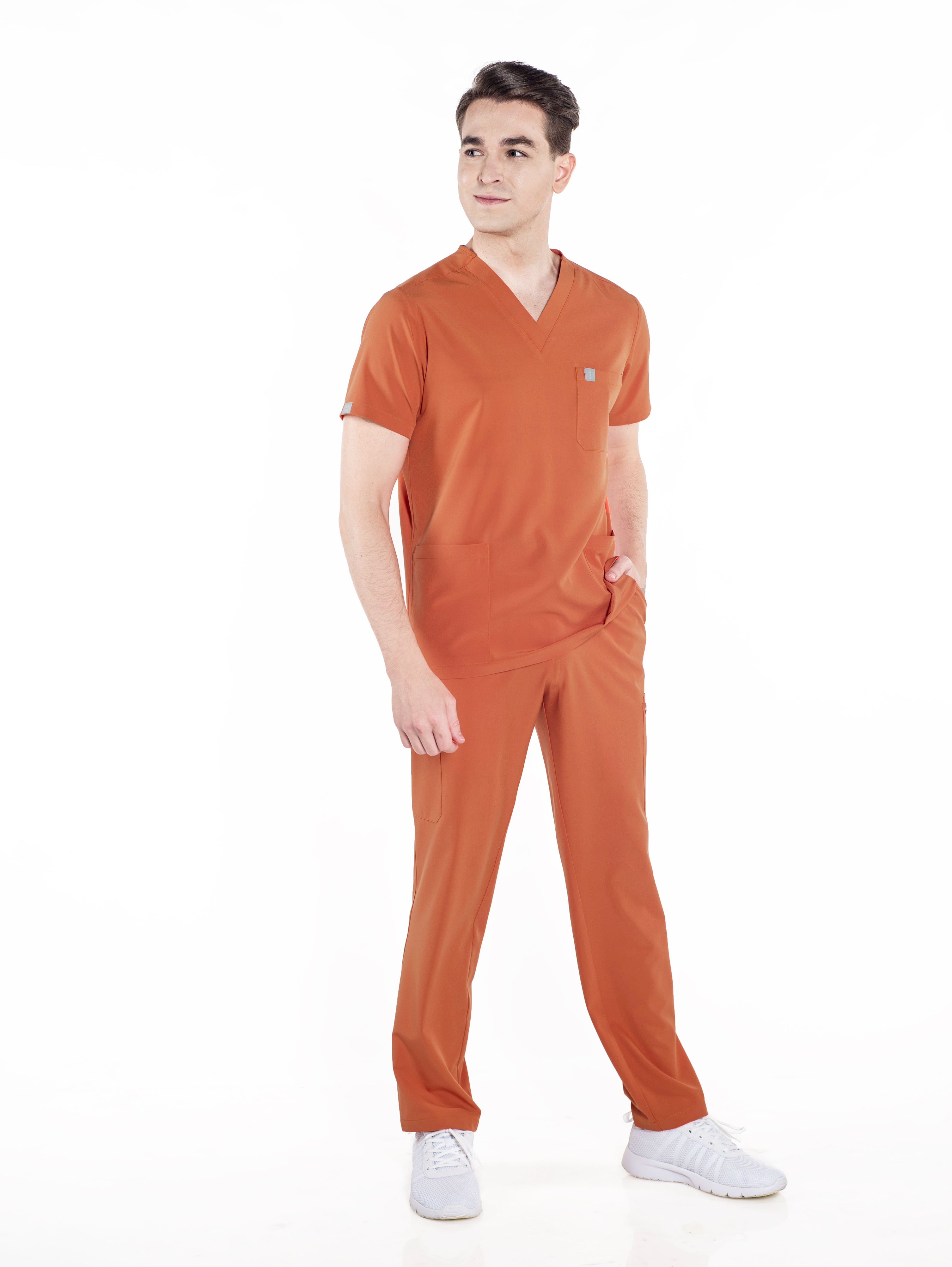 Straight Cut MoveTech® Scrub Pants 2.0 - Men / Passion Orange