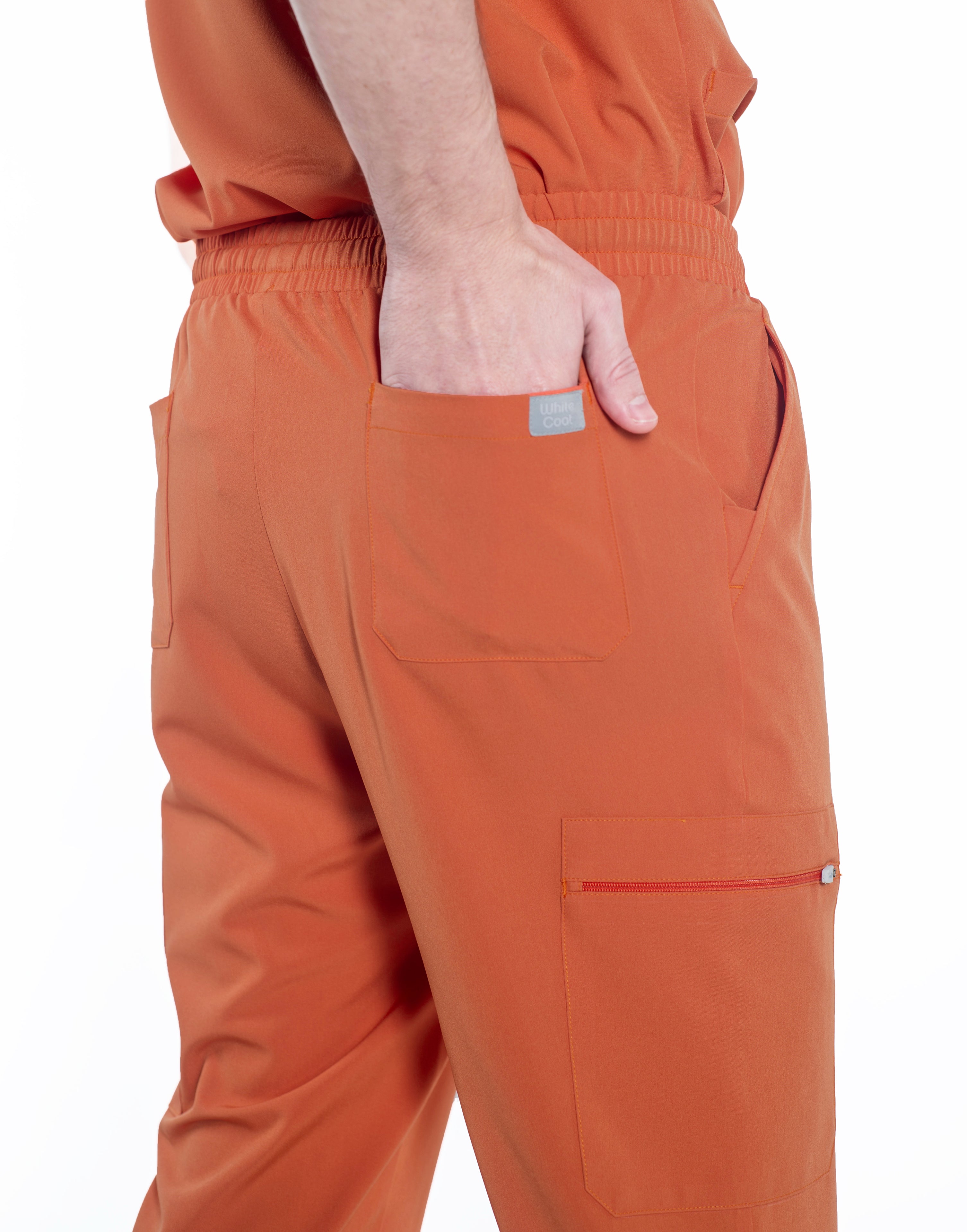 Straight Cut MoveTech® Scrub Pants 2.0 - Men / Passion Orange
