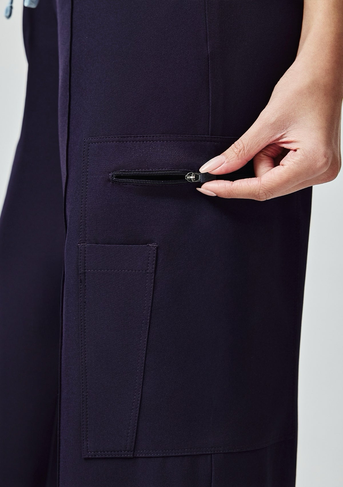 Wide Leg MoveTech® Scrub Pants Core+ - Women / Midnight Purple
