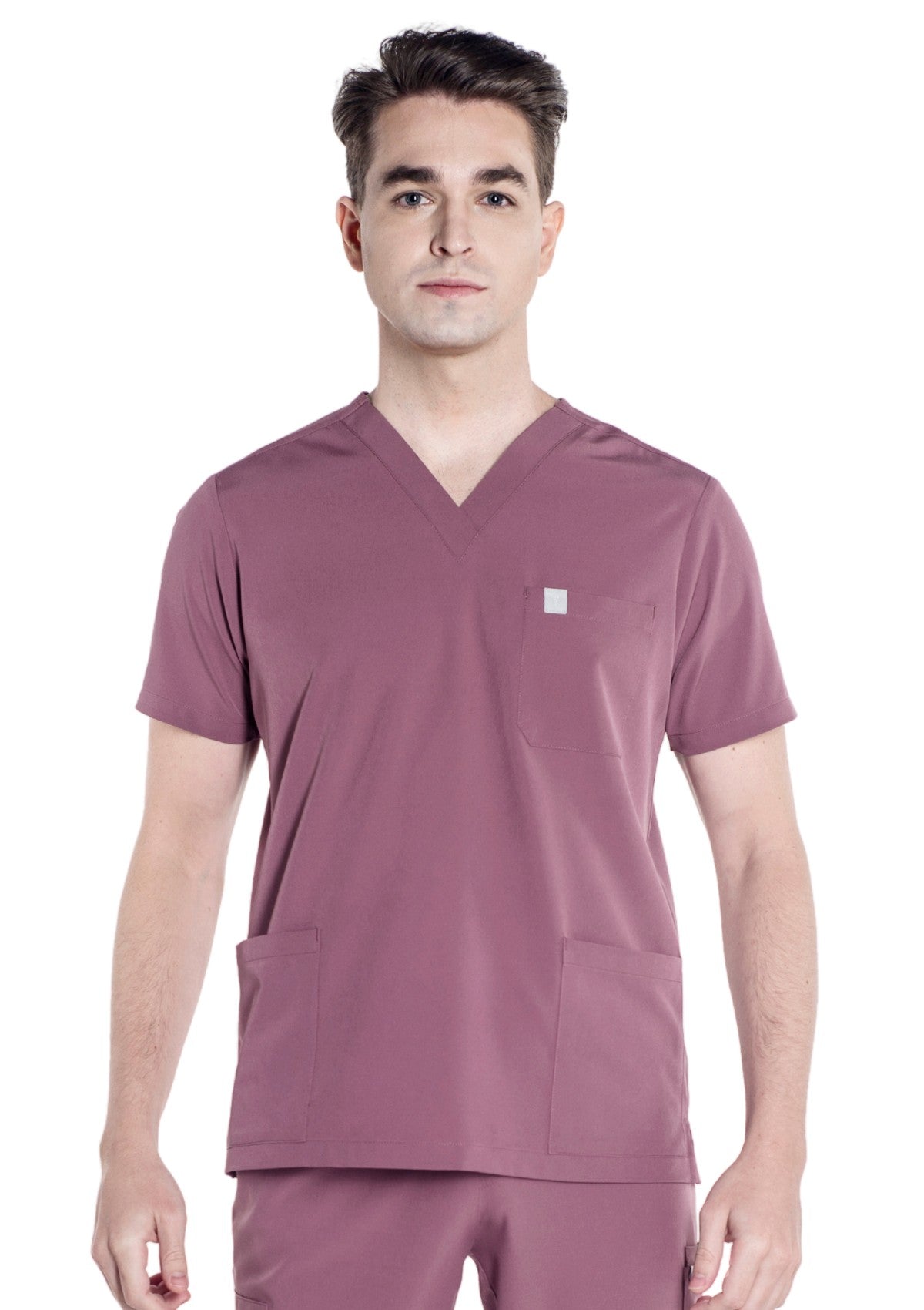 3-Pocket MoveTech® Scrub Top 2.0 - Men / Mauve