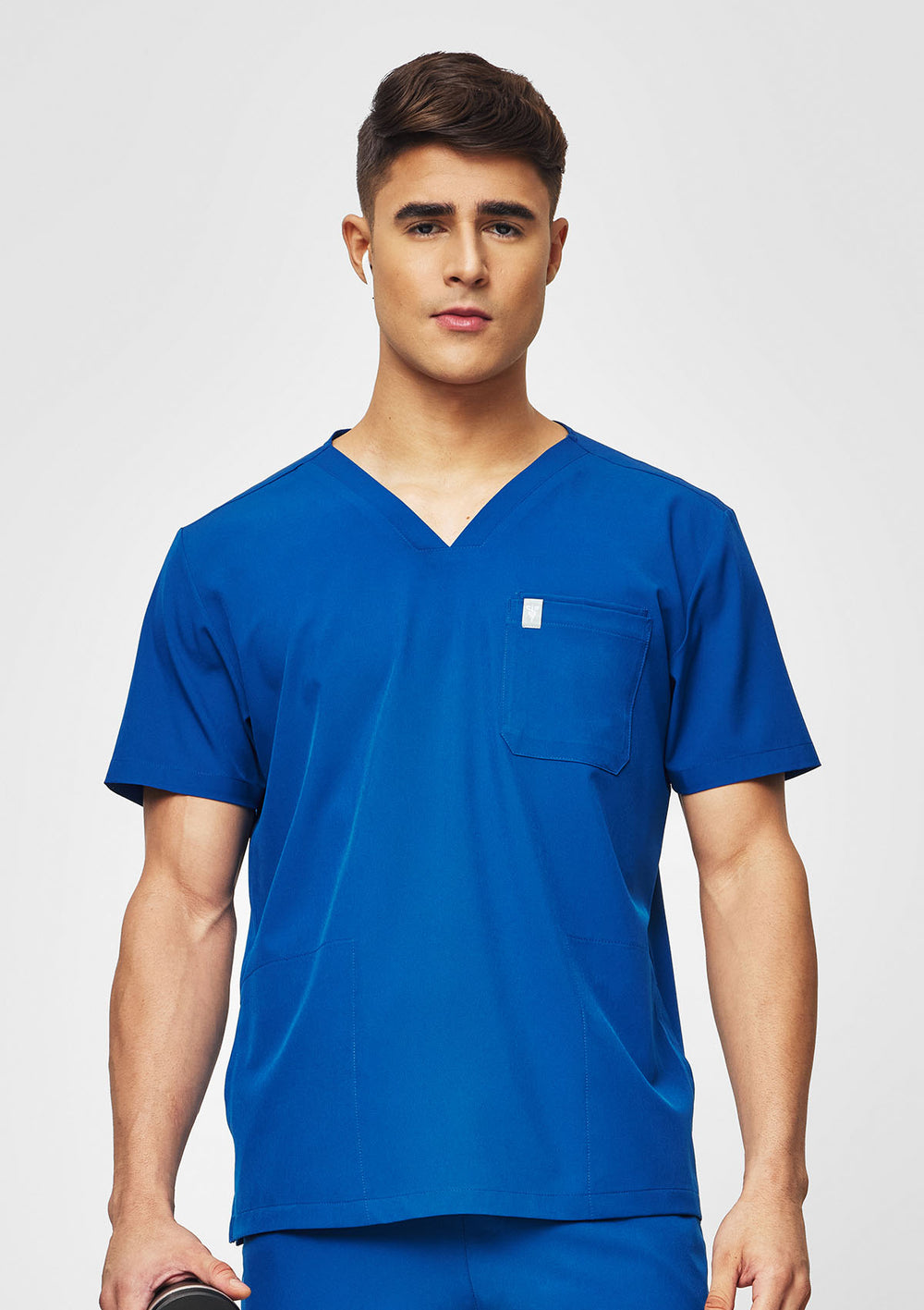 4-Pocket MoveTech® Scrub Top - Men / Cobalt Blue