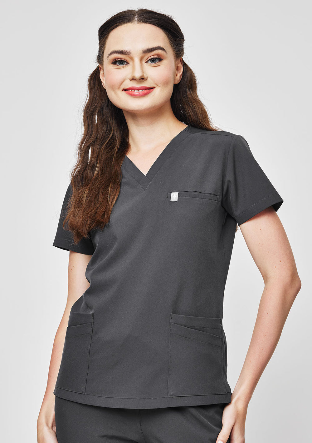 5-Pocket MoveTech® Scrub Top - Women / Graphite