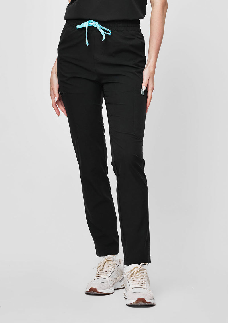 Tapered MoveTech® Scrub Pants - Women / So Black