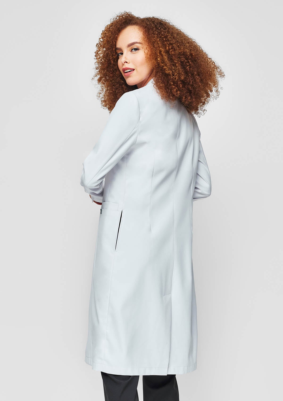 Longline white hot sale coat