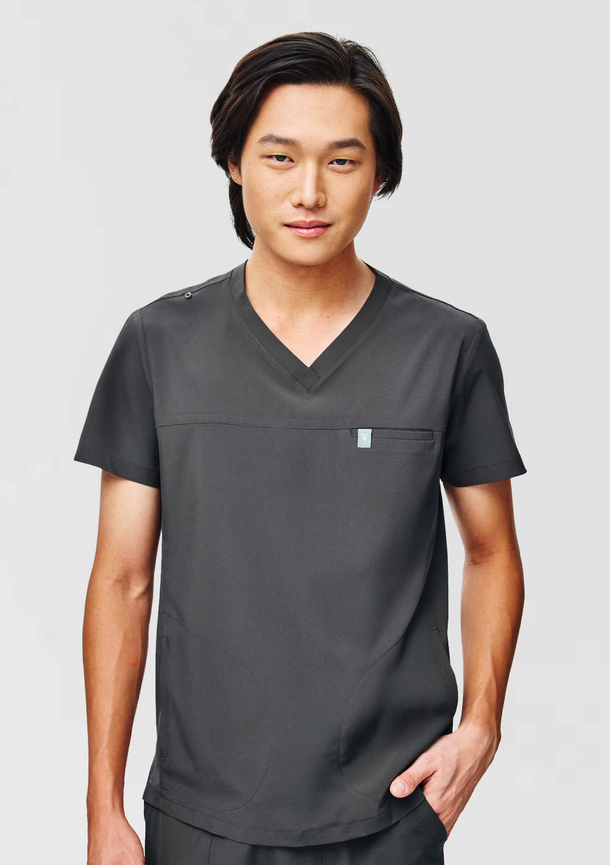 3-Pocket MoveTech® Scrub Top Core+ - Men / Graphite
