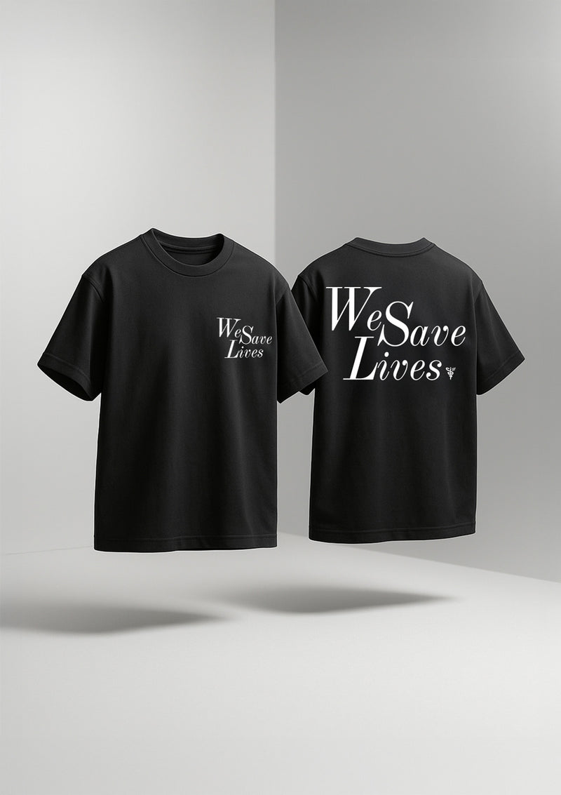 We Save Lives T-Shirt Men / Black