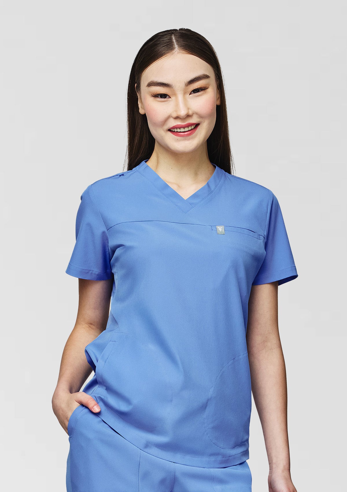 3-Pocket MoveTech® Scrub Top Core+ - Women / Cool Ceil