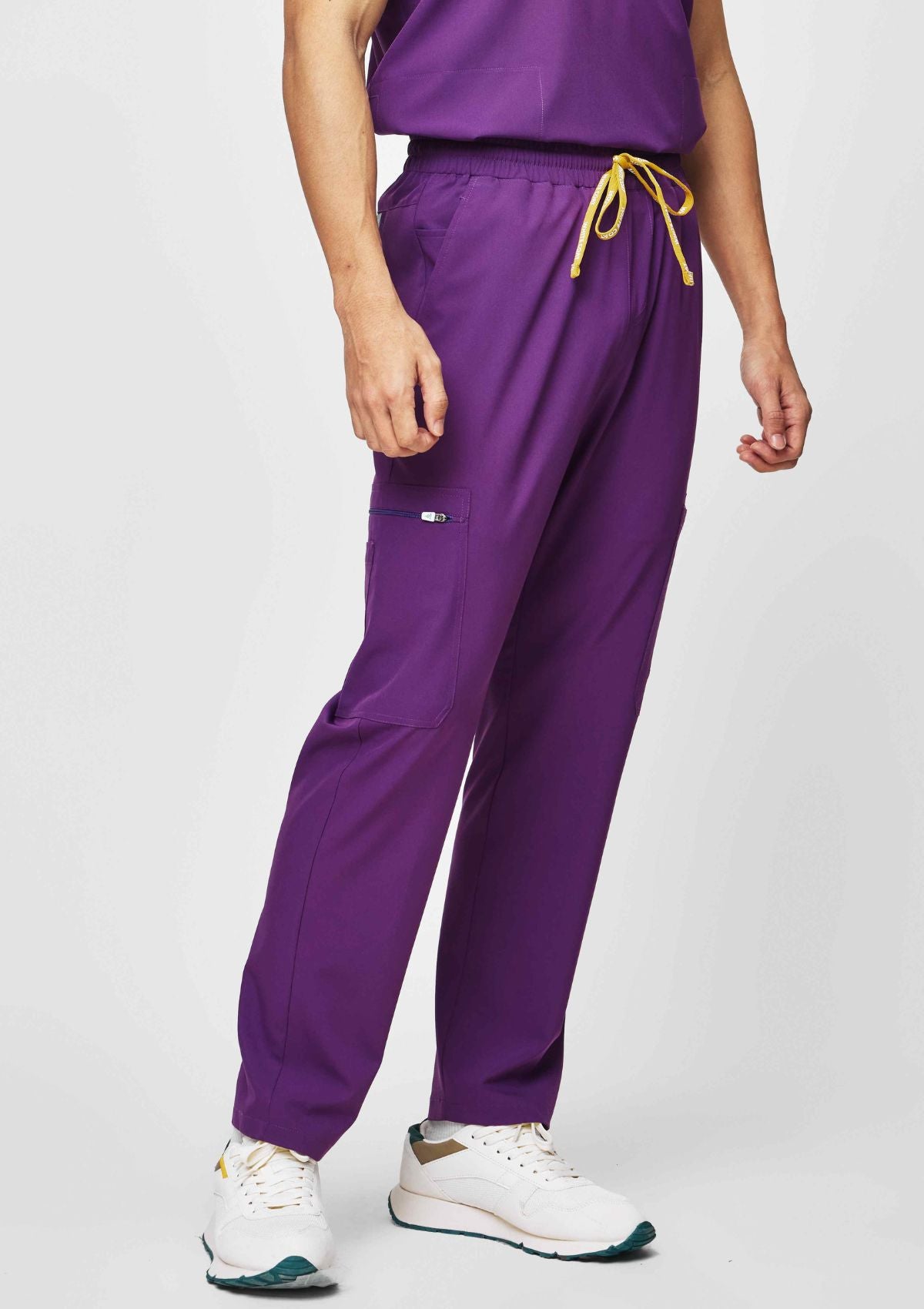 Straight Cut MoveTech® Scrub Pants - Men / Plum