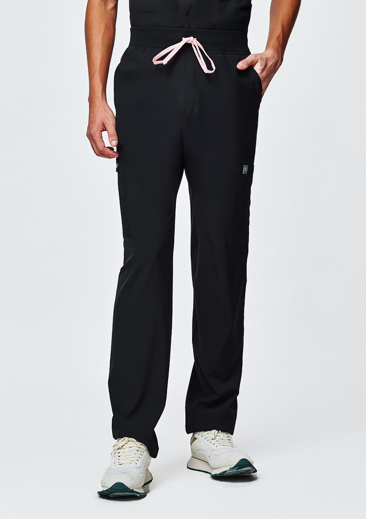 Ribbed Straight Cut MoveTech® Scrub Pants Core+ - Men / So Black