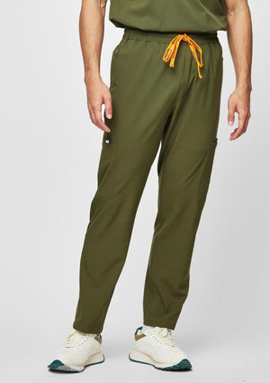Straight Cut MoveTech® Scrub Pants - Men / Forest Green