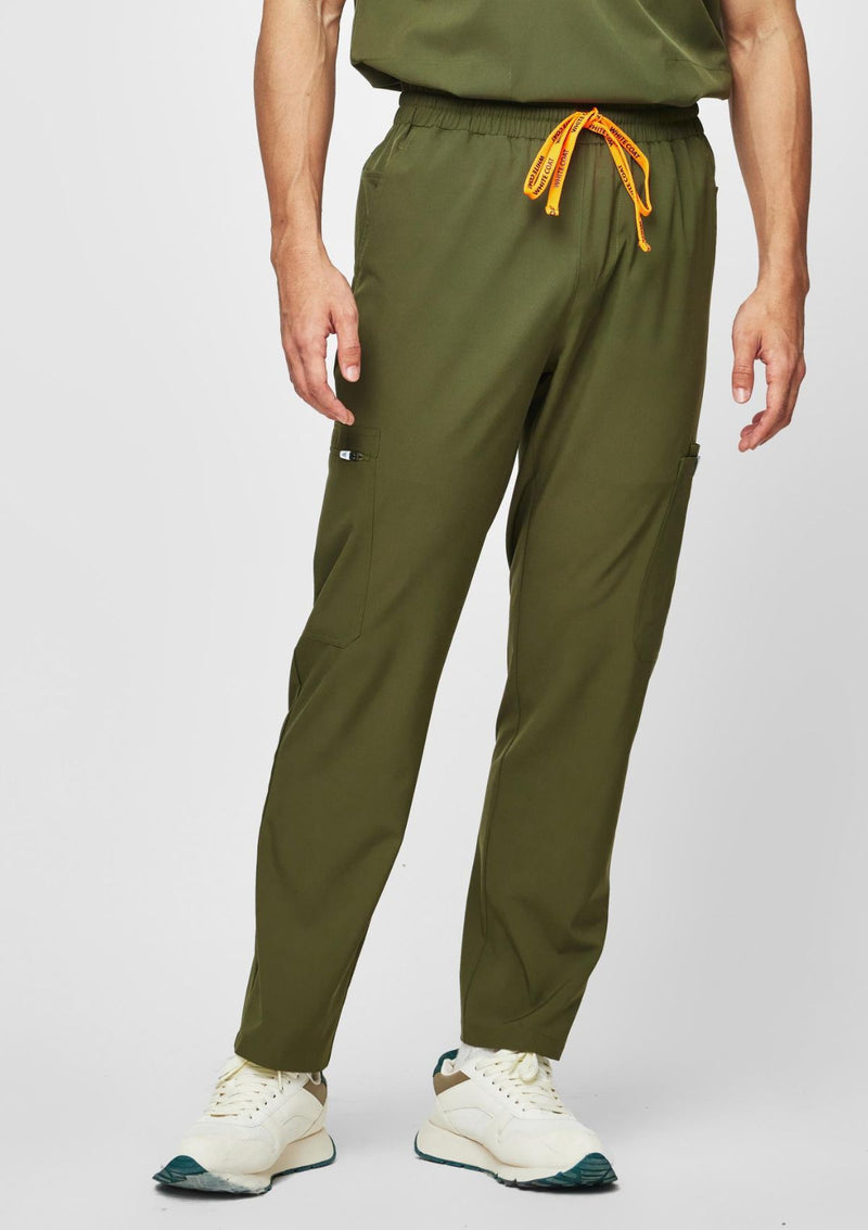 Straight Cut MoveTech® Scrub Pants - Men / Forest Green