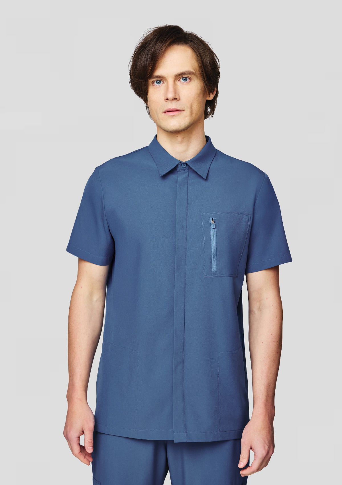 Polo MoveTech® Scrub Top Core+ - Men / Steel Blue