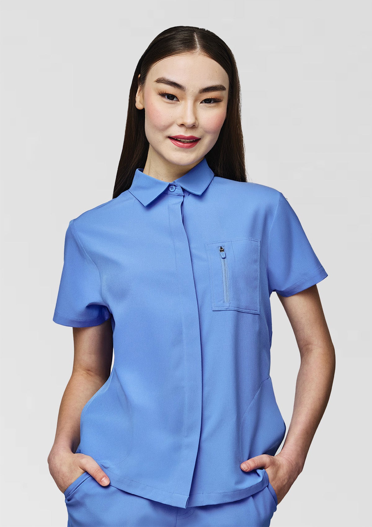 Polo MoveTech® Scrub Top Core+ - Women / Cool Ceil
