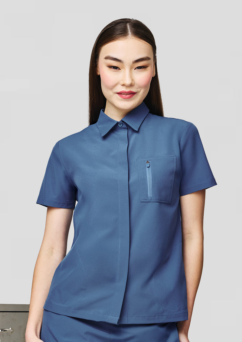Polo MoveTech® Scrub Top Core+ - Women / Steel Blue