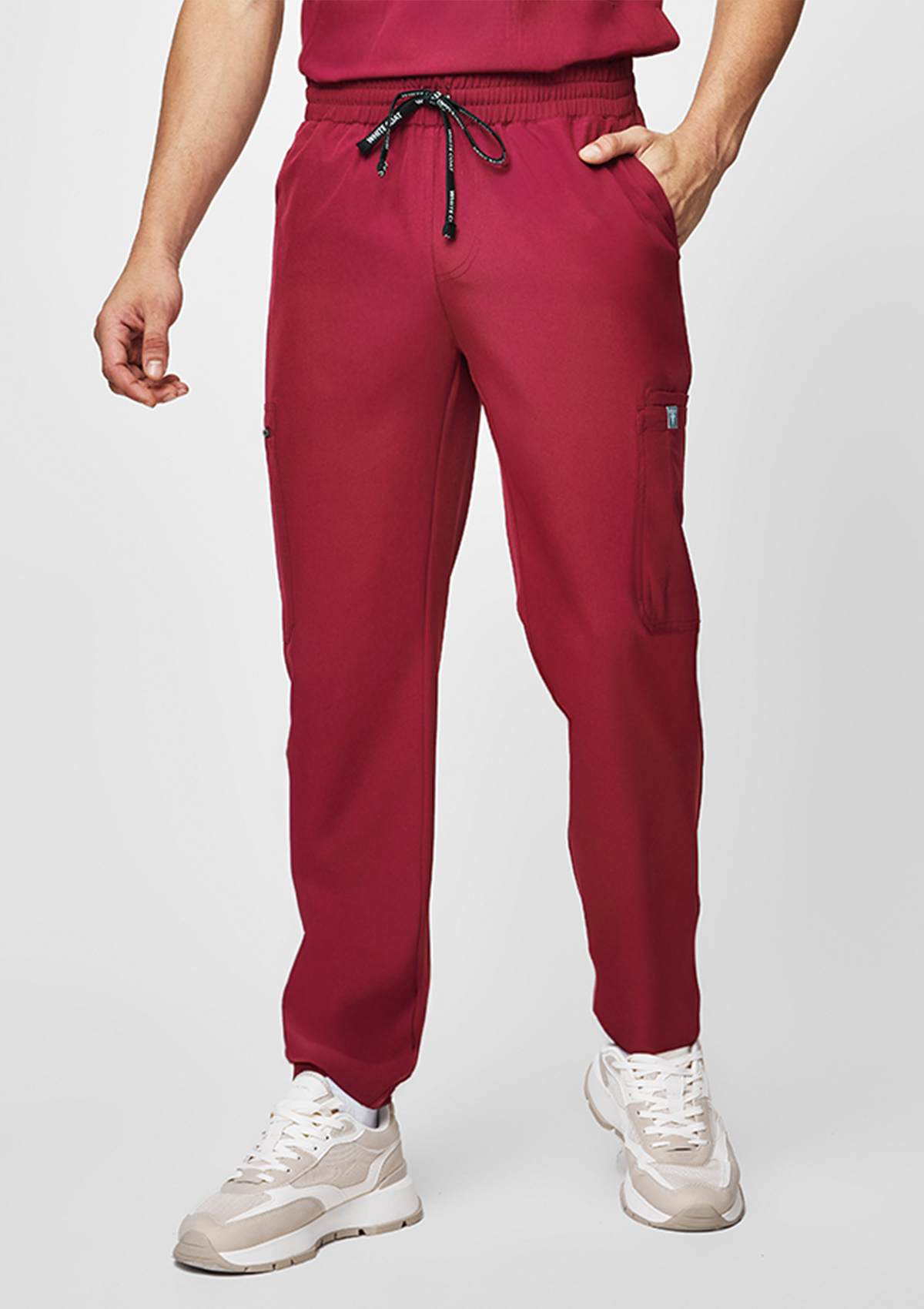 Straight Cut MoveTech® Scrub Pants - Men / Garnet
