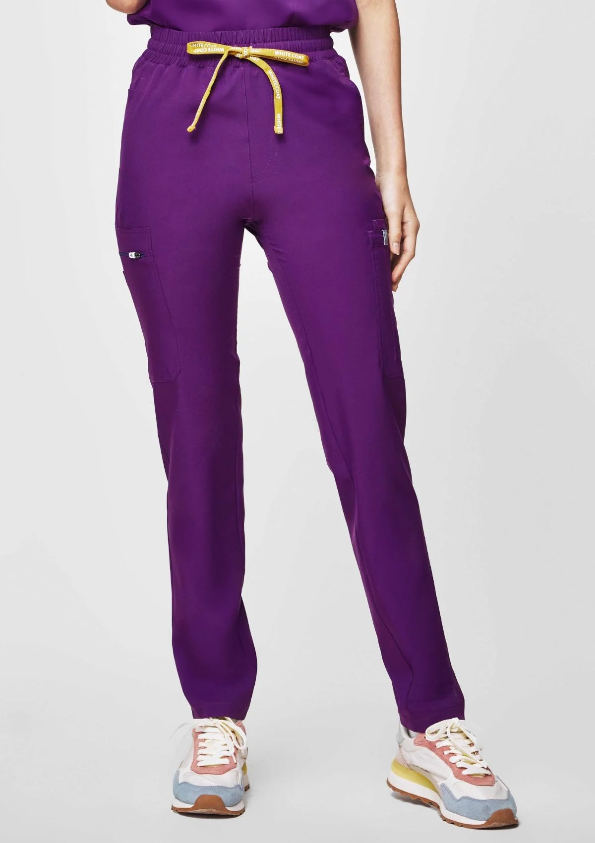 Tapered MoveTech® Scrub Pants - Women / Plum