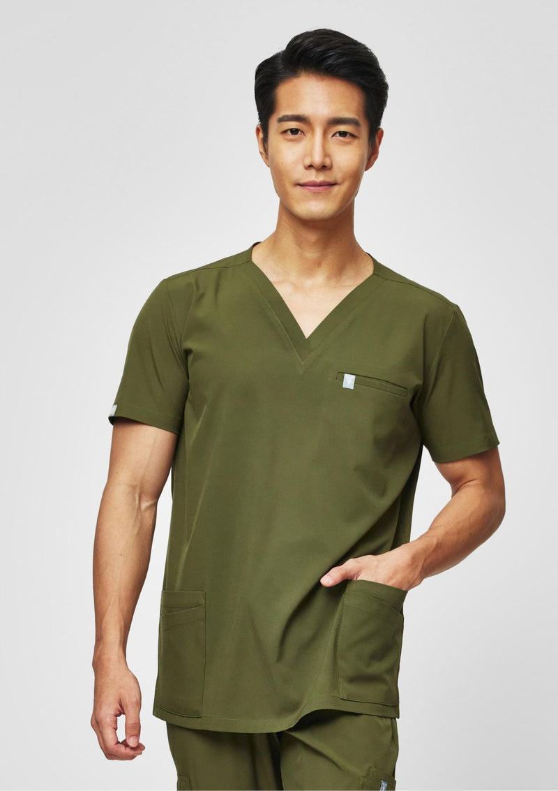 5-Pocket MoveTech® Scrub Top - Men / Forest Green
