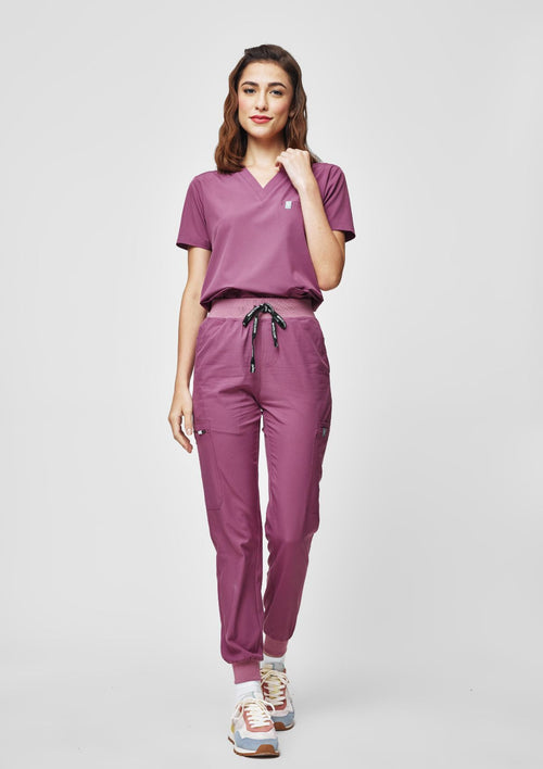 Jogger MoveTech® Scrub Pants - Women / Mauve