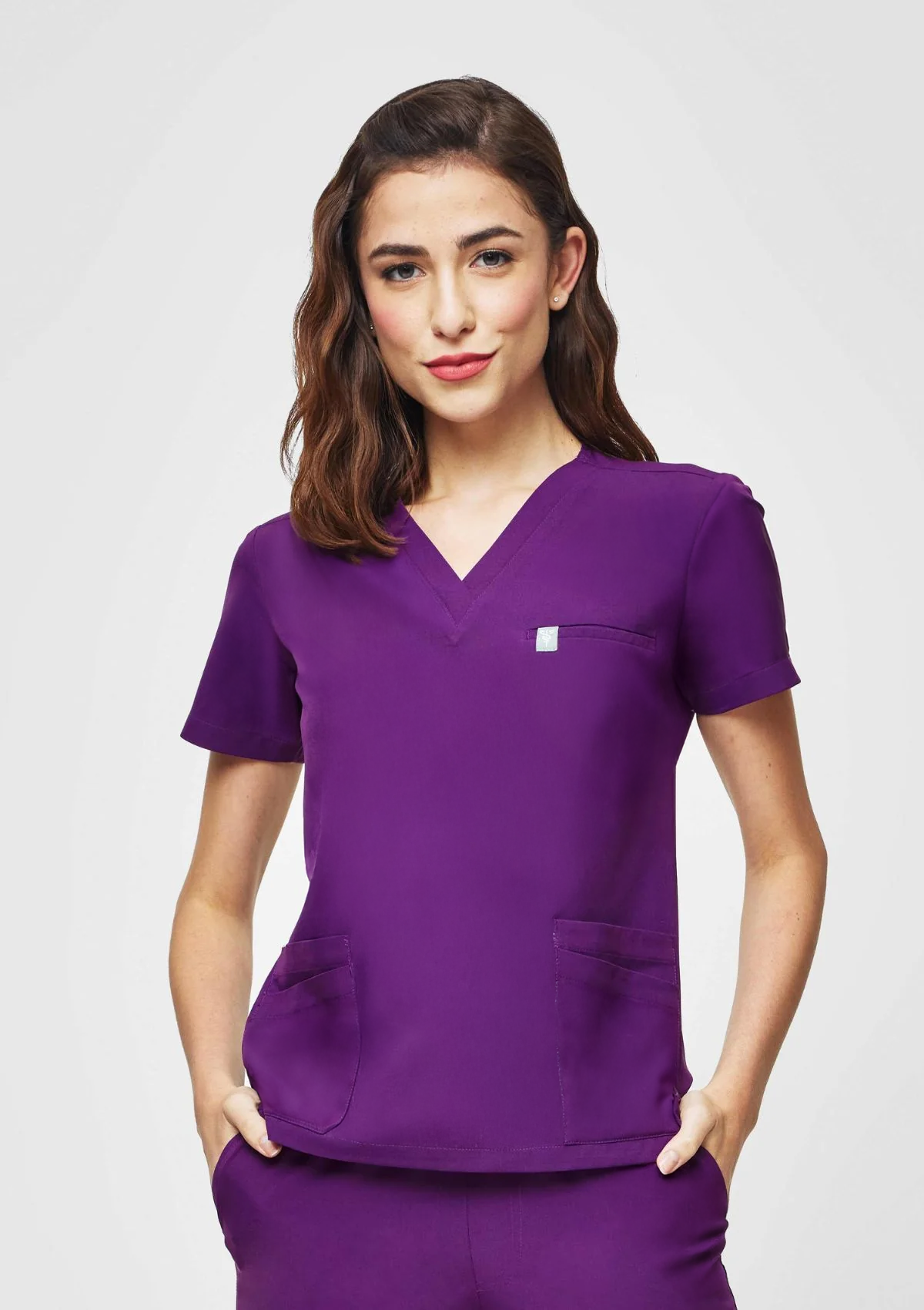 5-Pocket MoveTech® Scrub Top - Women / Plum