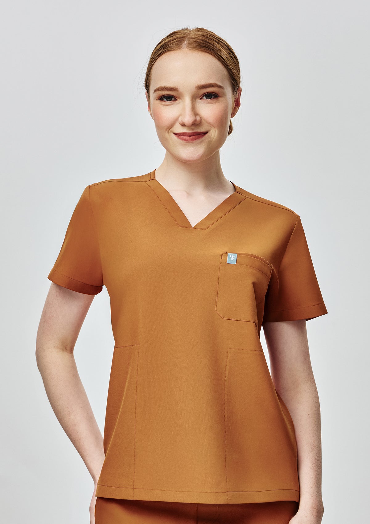 4-Pocket MoveTech® Scrub Top - Women / Caramel