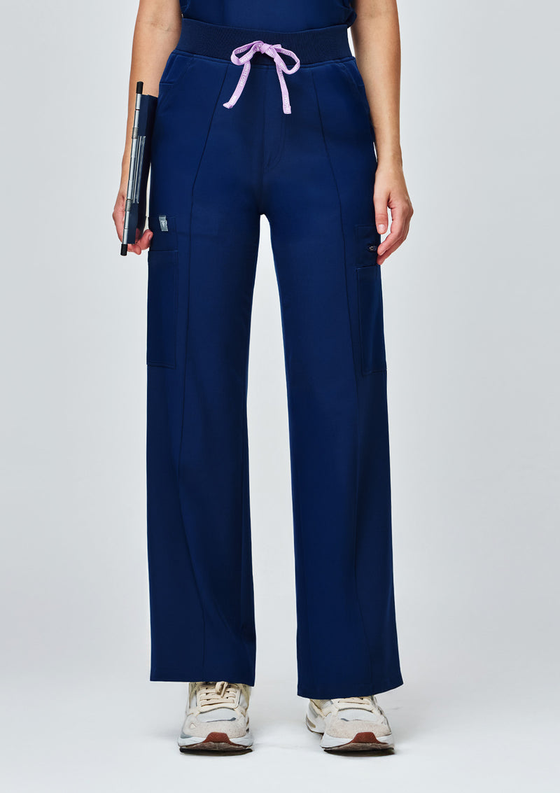 Wide Leg MoveTech® Scrub Pants Core+ - Women / Navy