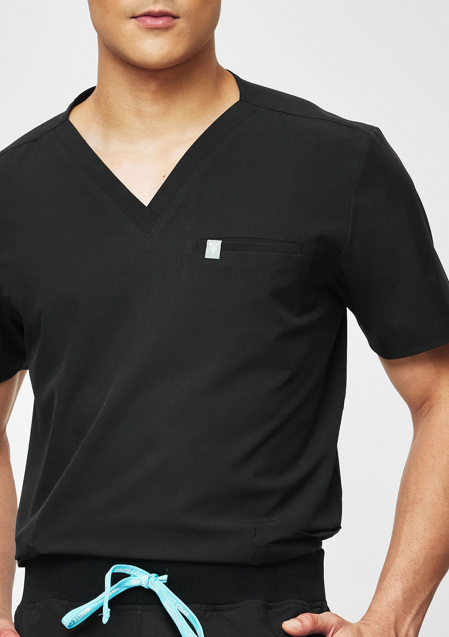 5-Pocket MoveTech® Scrub Top - Men / So Black