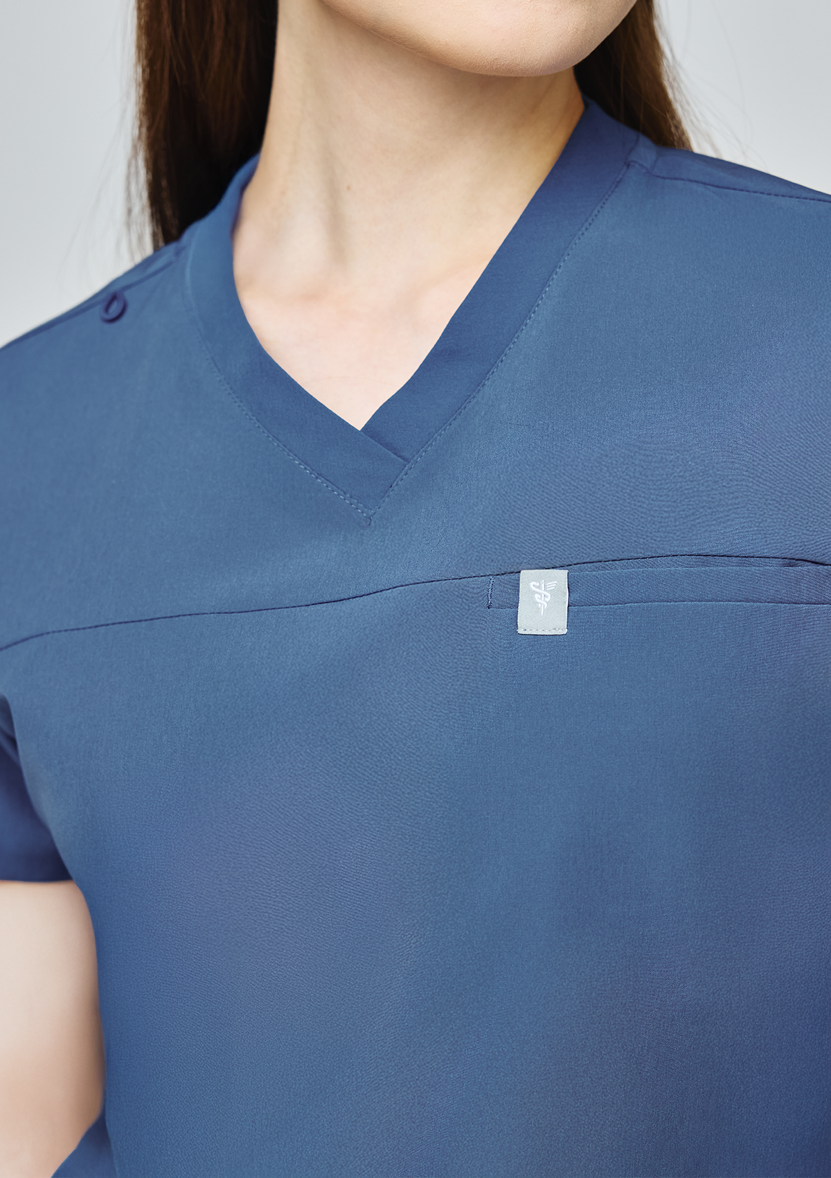 3-Pocket MoveTech® Scrub Top Core+ - Women / Steel Blue