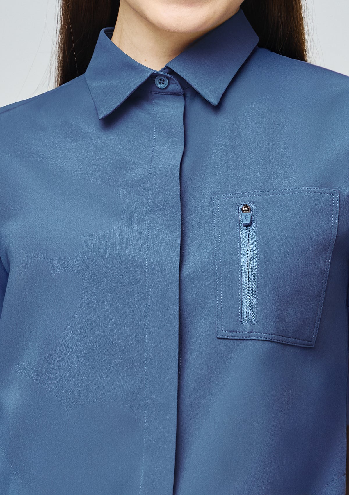 Polo MoveTech® Scrub Top Core+ - Women / Steel Blue