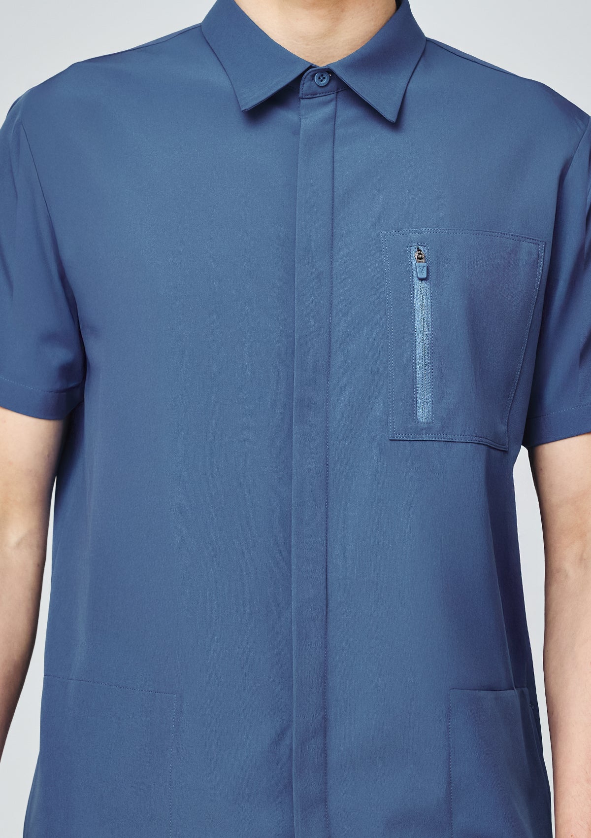 Polo MoveTech® Scrub Top Core+ - Men / Steel Blue