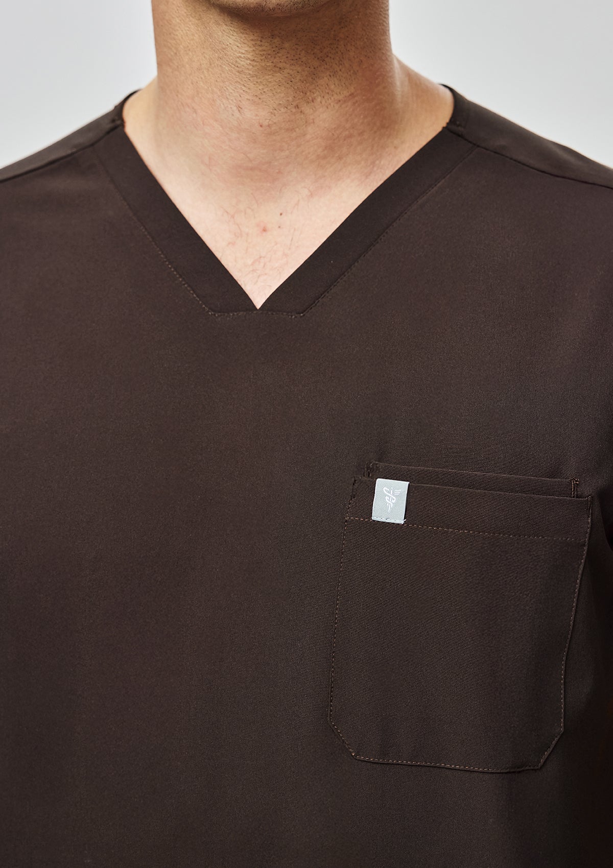 4-Pocket MoveTech® Scrub Top - Men / Espresso