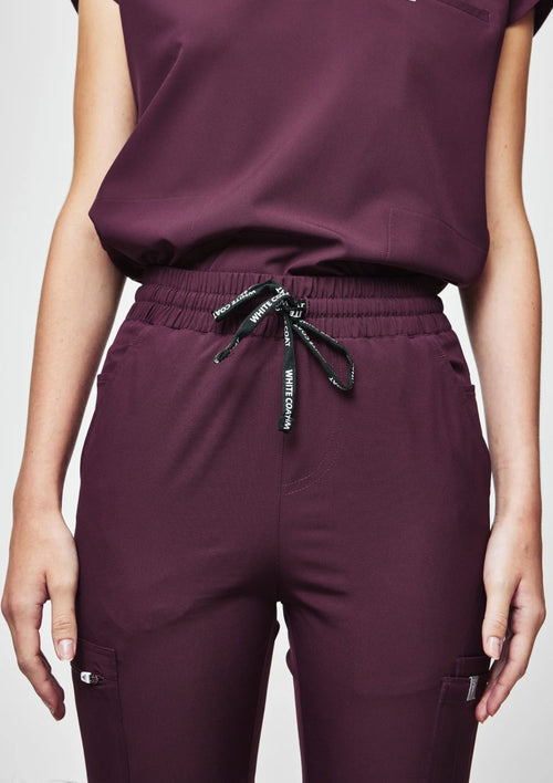 Tapered MoveTech® Scrub Pants - Women / Merlot
