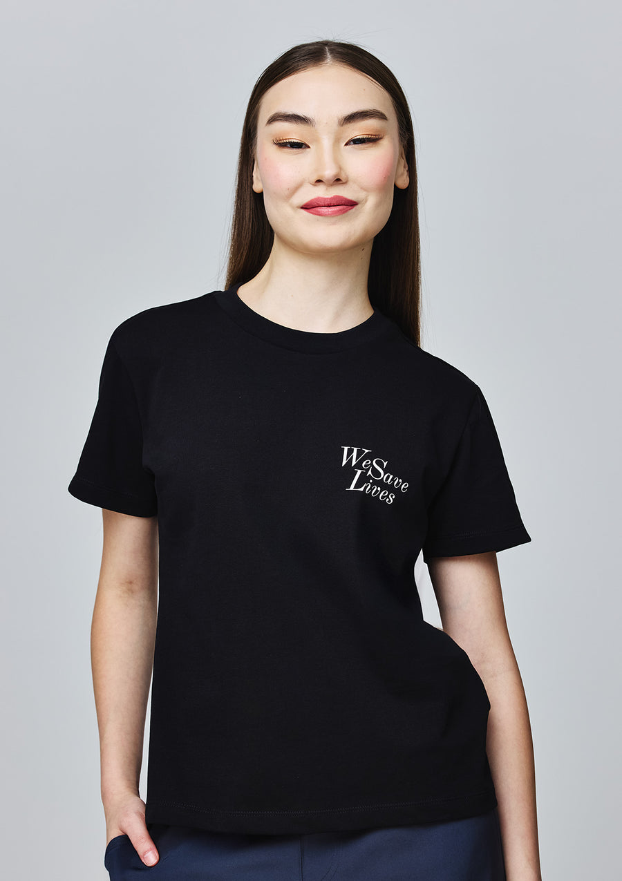 We Save Lives T-Shirt Women / Black