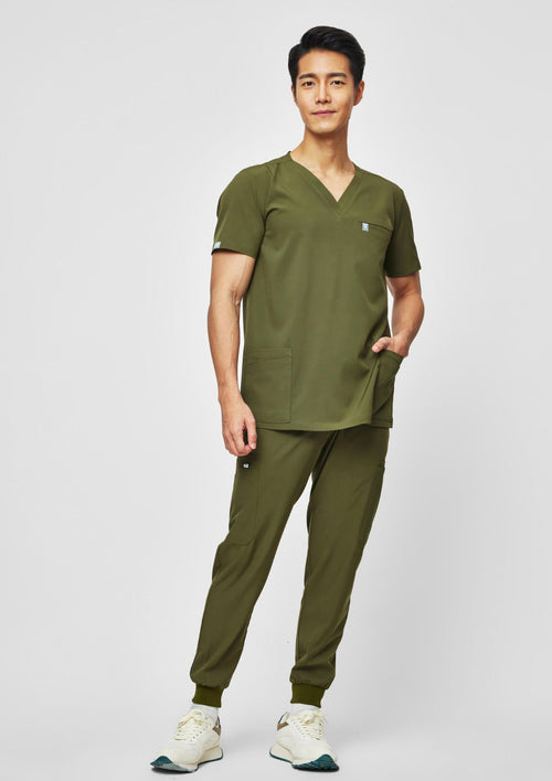 5-Pocket MoveTech® Scrub Top - Men / Forest Green