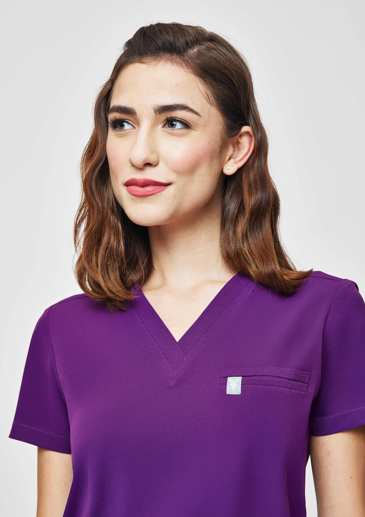 5-Pocket MoveTech® Scrub Top - Women / Plum