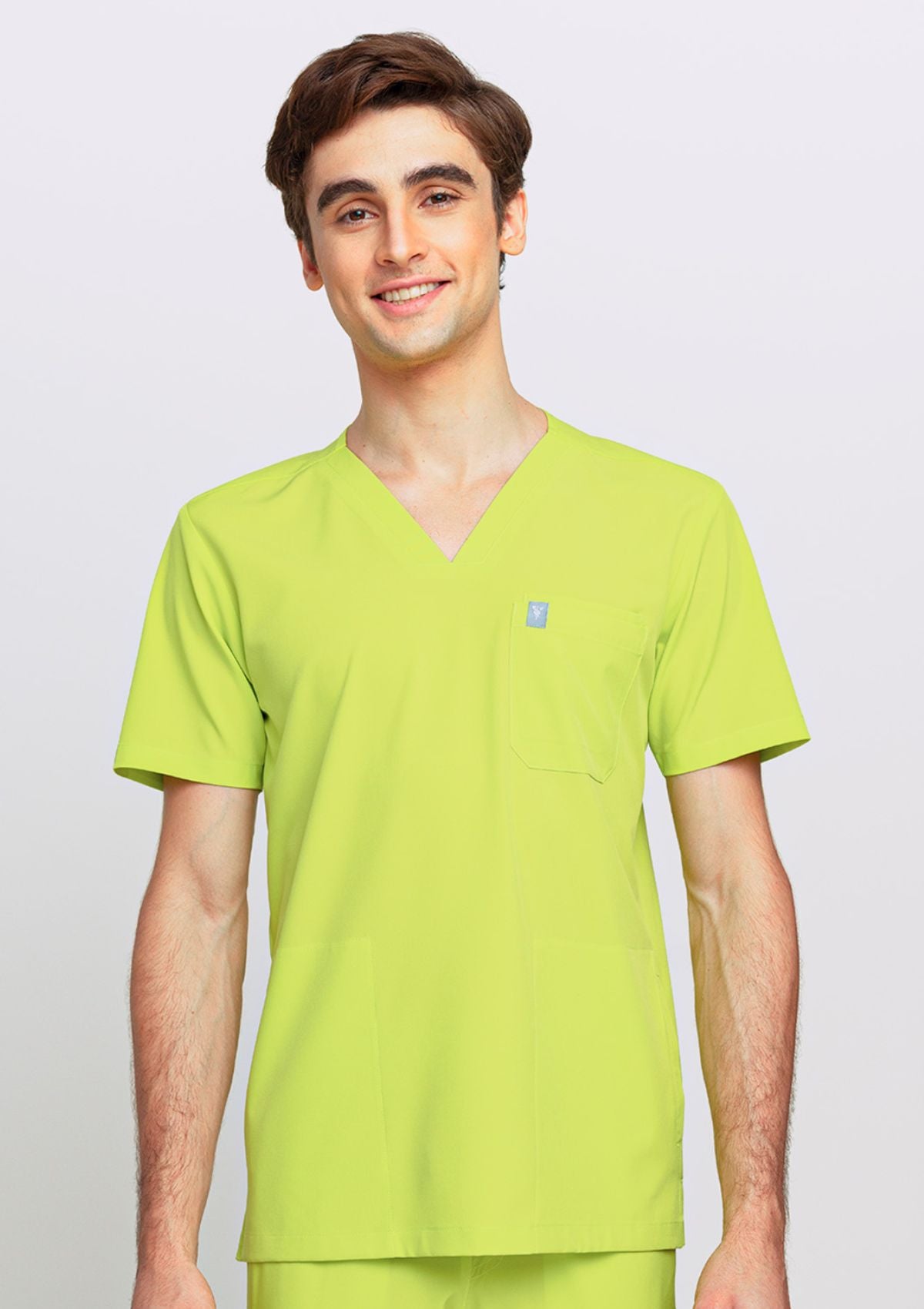 4-Pocket MoveTech® Scrub Top - Men / Atomic Yellow