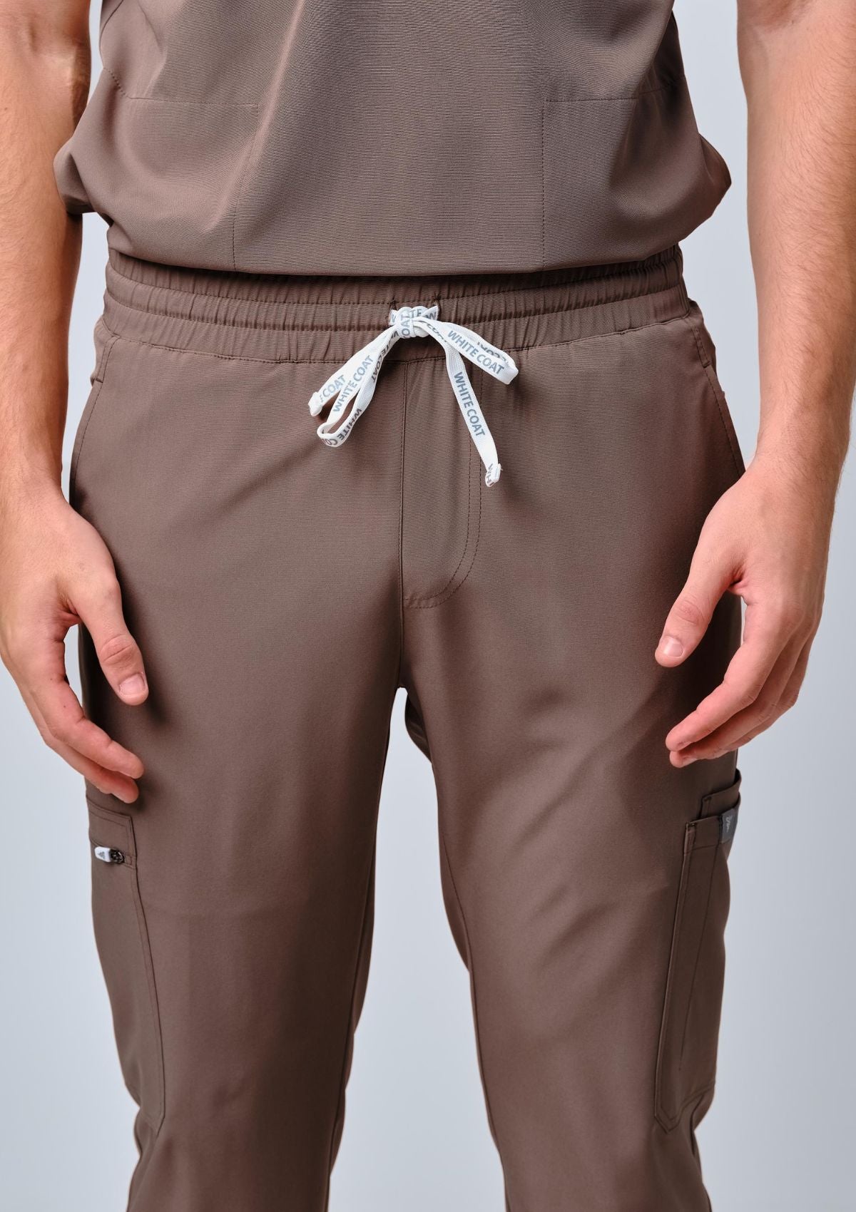 Straight Cut MoveTech® Scrub Pants - Men / Taupe