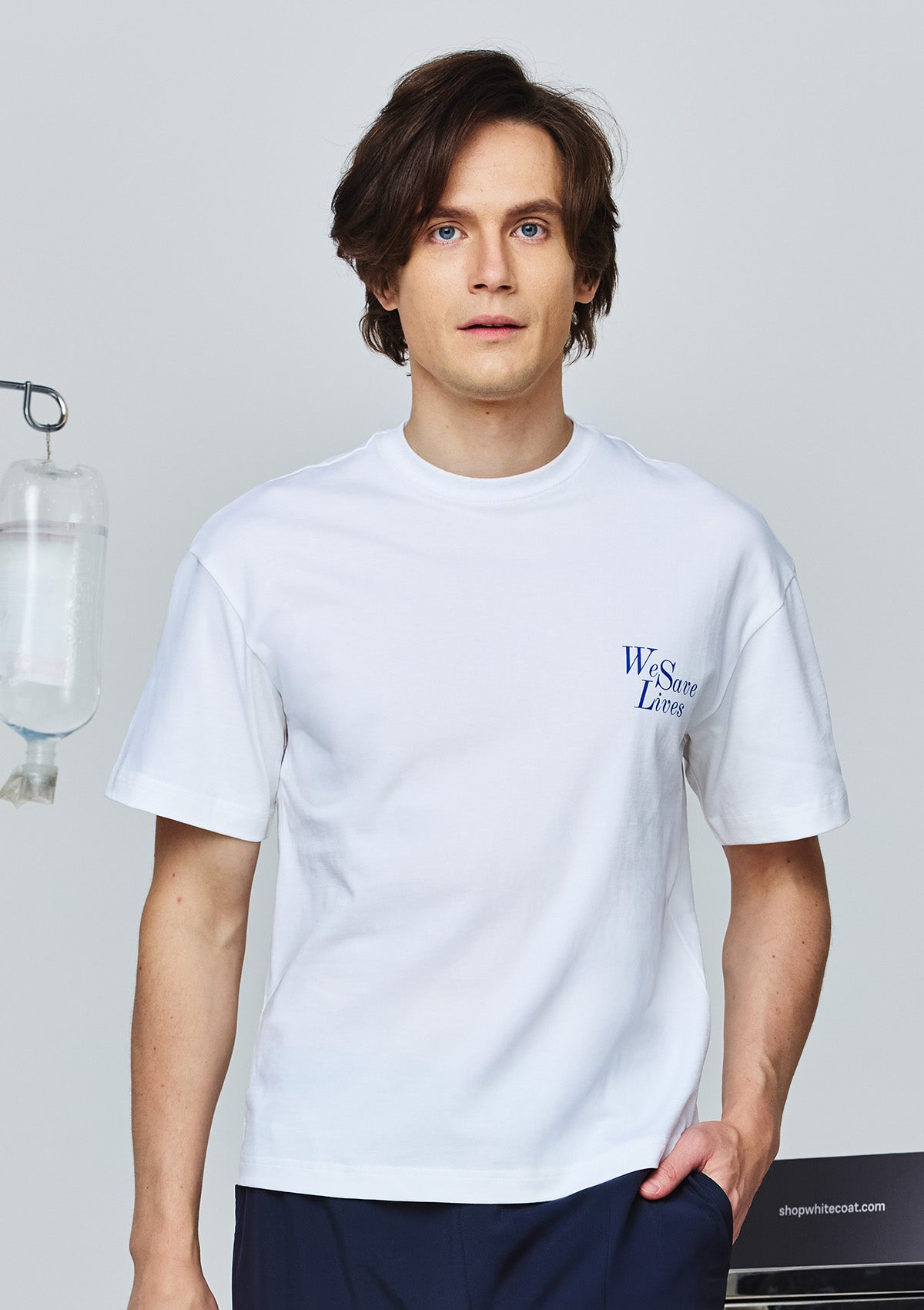 We Save Lives T-Shirt Men / White