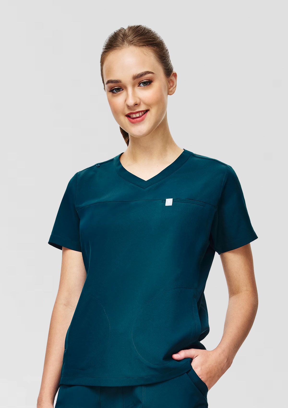 3-Pocket MoveTech® Scrub Top Core+ - Women / Deep Teal