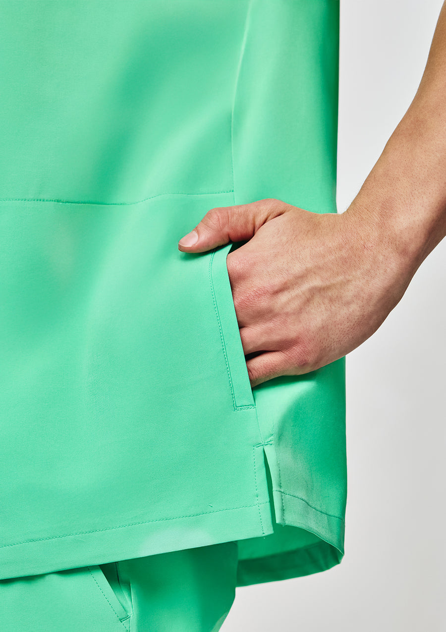 4-Pocket MoveTech® Scrub Top - Men / Cool Mint